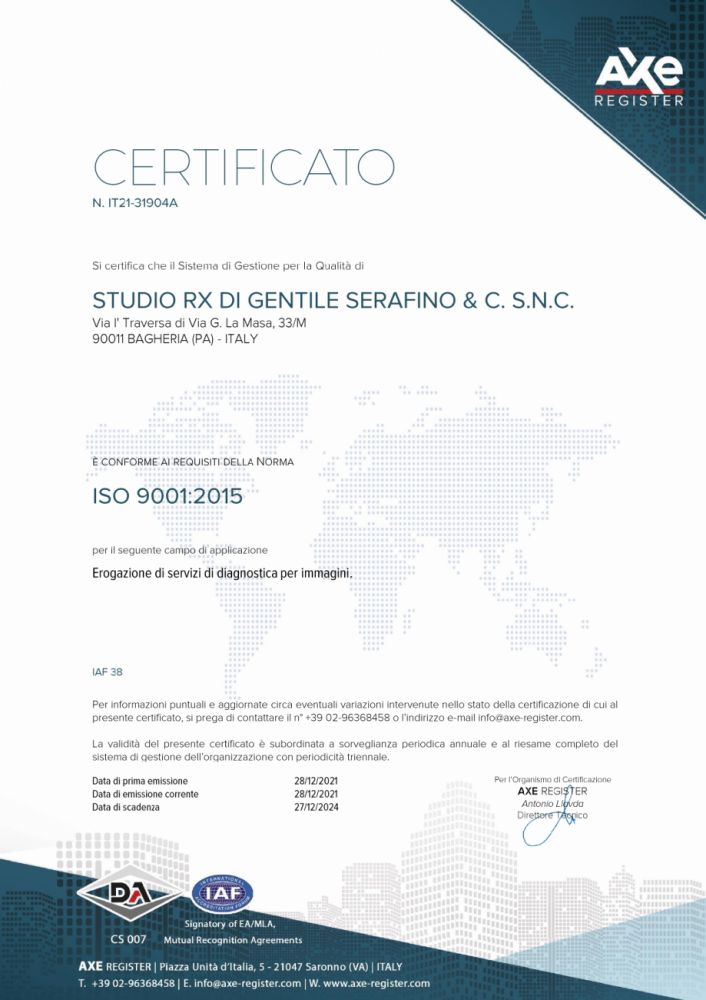 Certificazione ISO 9001